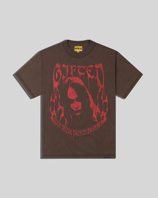 DARK TIMES BROWN TEE