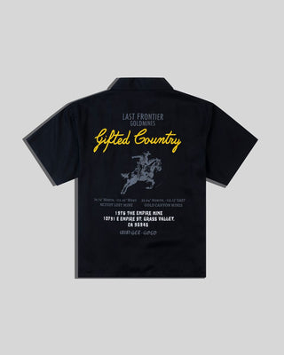 LAST FRONTIER BUTTON UP - BLACK