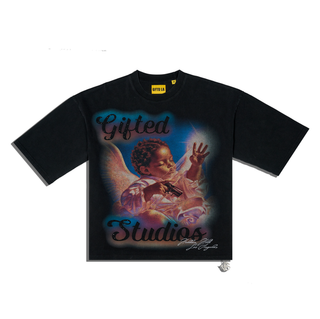 BABY ANGEL BLACK TEE