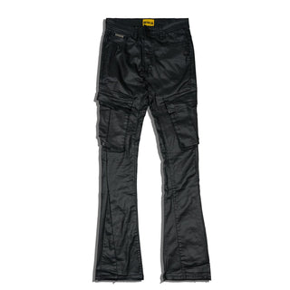 DRAKE PU DENIM - BLACK