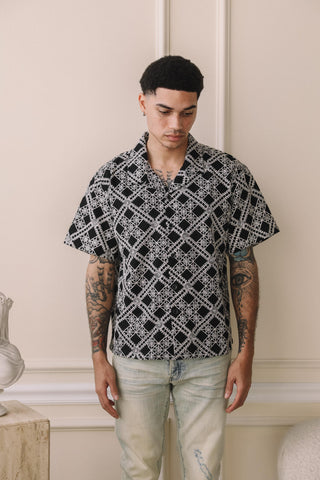 MIKE BUTTON UP - BLACK