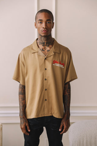 LAST FRONTIER BUTTON UP - CAMEL