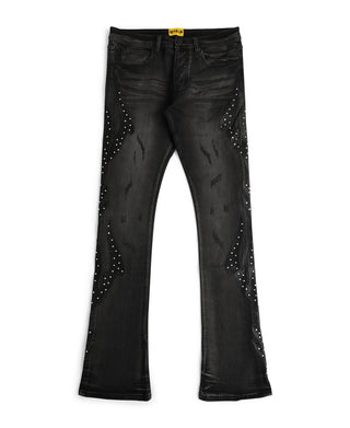 DARK TIMES BLK WASH DENIM