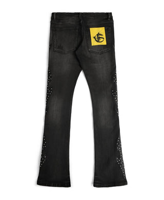 DARK TIMES BLK WASH DENIM