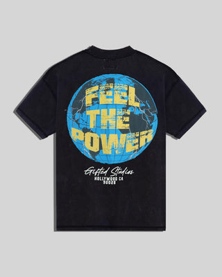 Feel The Power Tee - Black