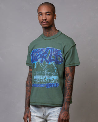 Rules The World Tee - Green